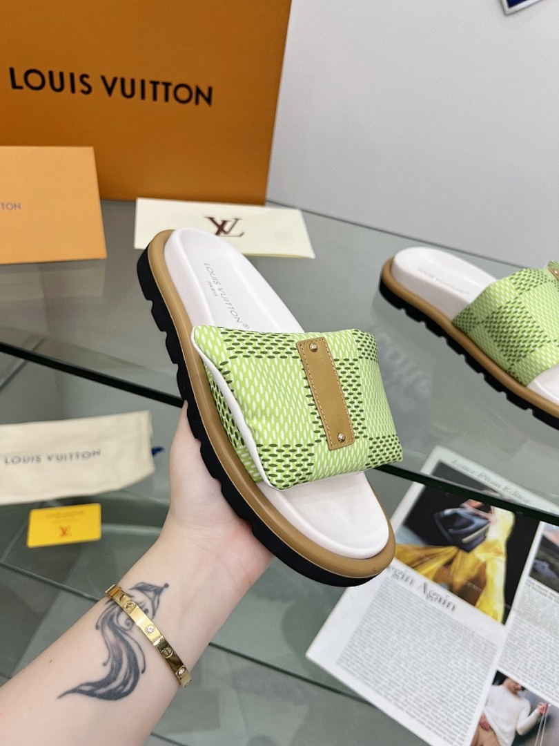 Louis Vuitton Velcro Slippers - Image 6
