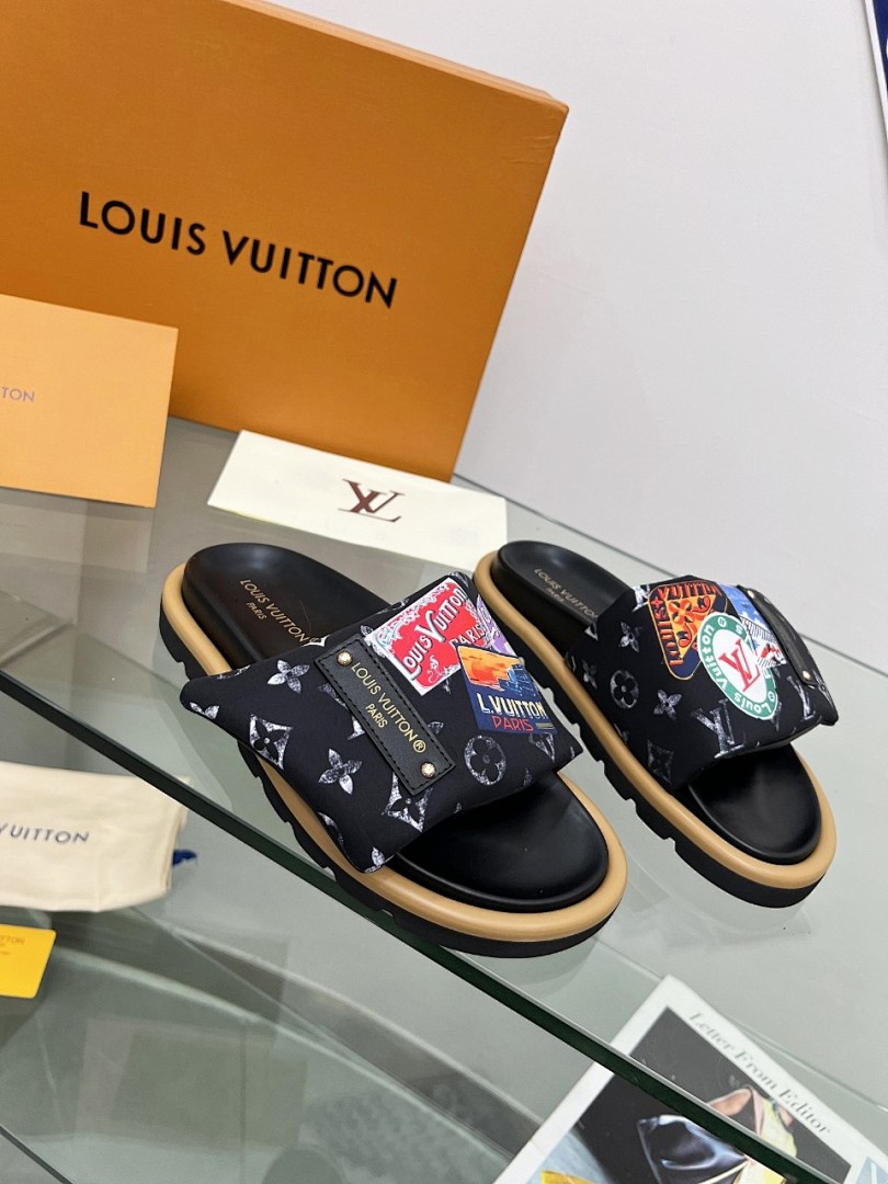 Louis Vuitton Velcro Slippers - Image 8