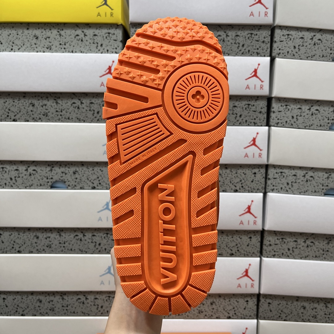 Louis Vuitton Trainer Maxi (White Orange) - Image 2