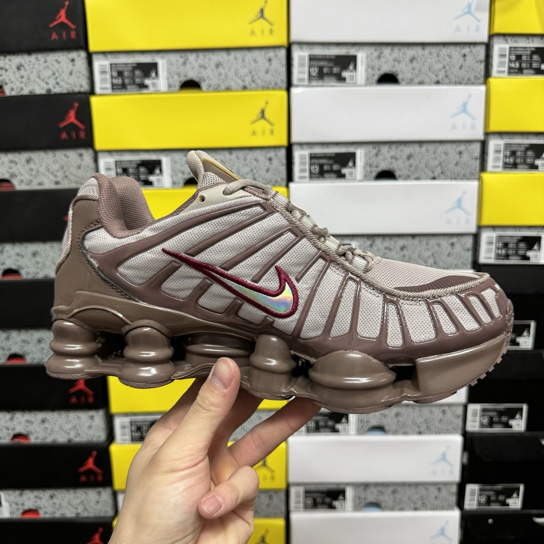 Nike Shox TL Pumice Night Maroon - Image 9
