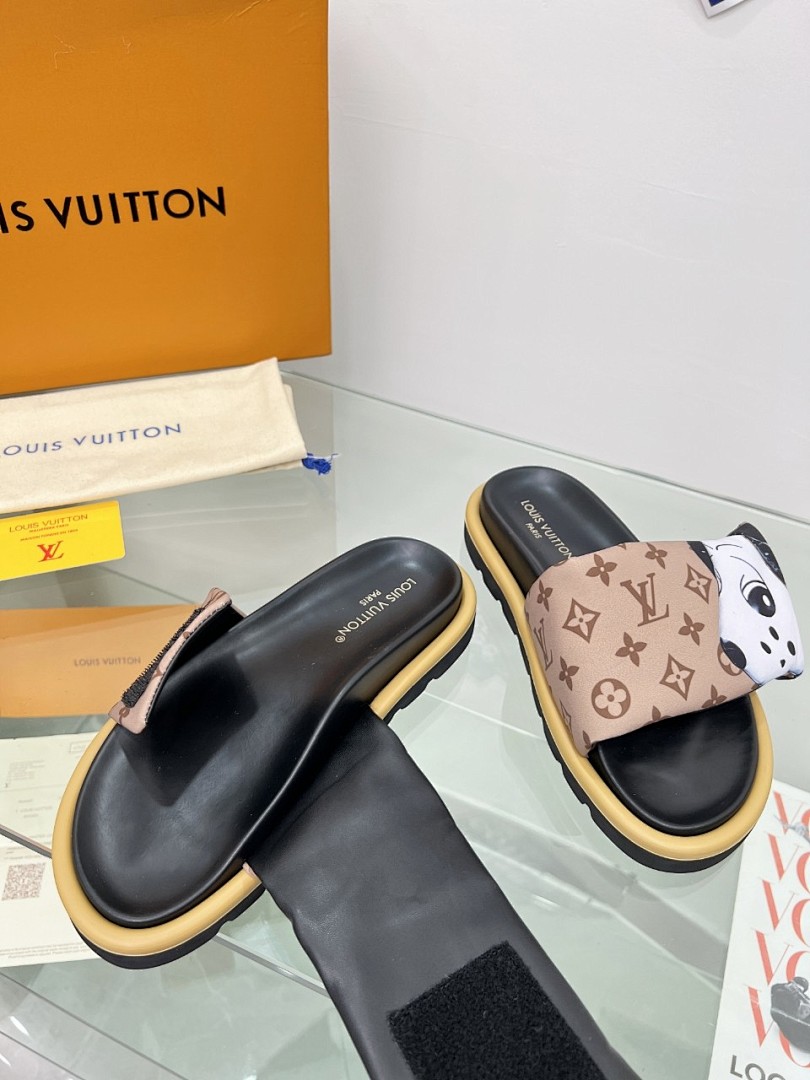 Louis Vuitton Velcro Slippers - Image 2