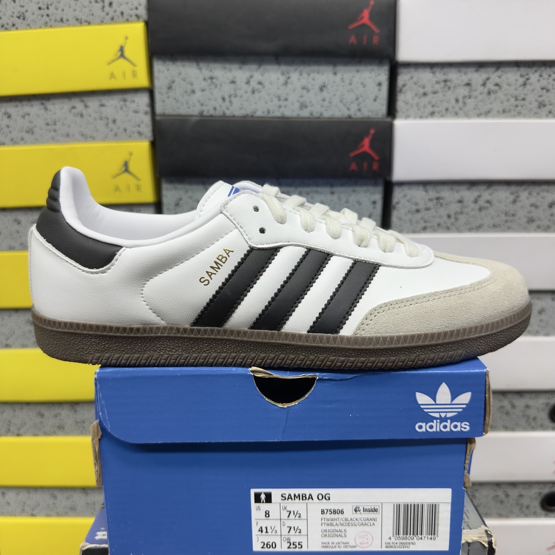 Adidas Samba OG Cloud White Core Black B75806