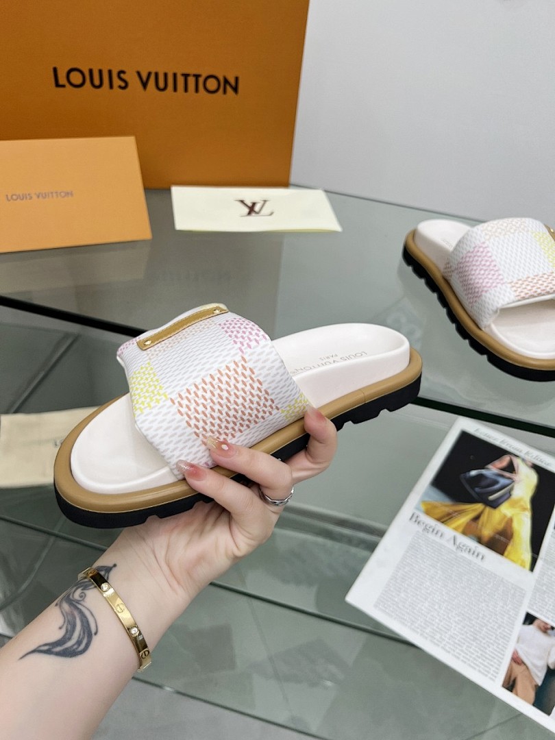 Louis Vuitton Velcro Slippers - Image 9