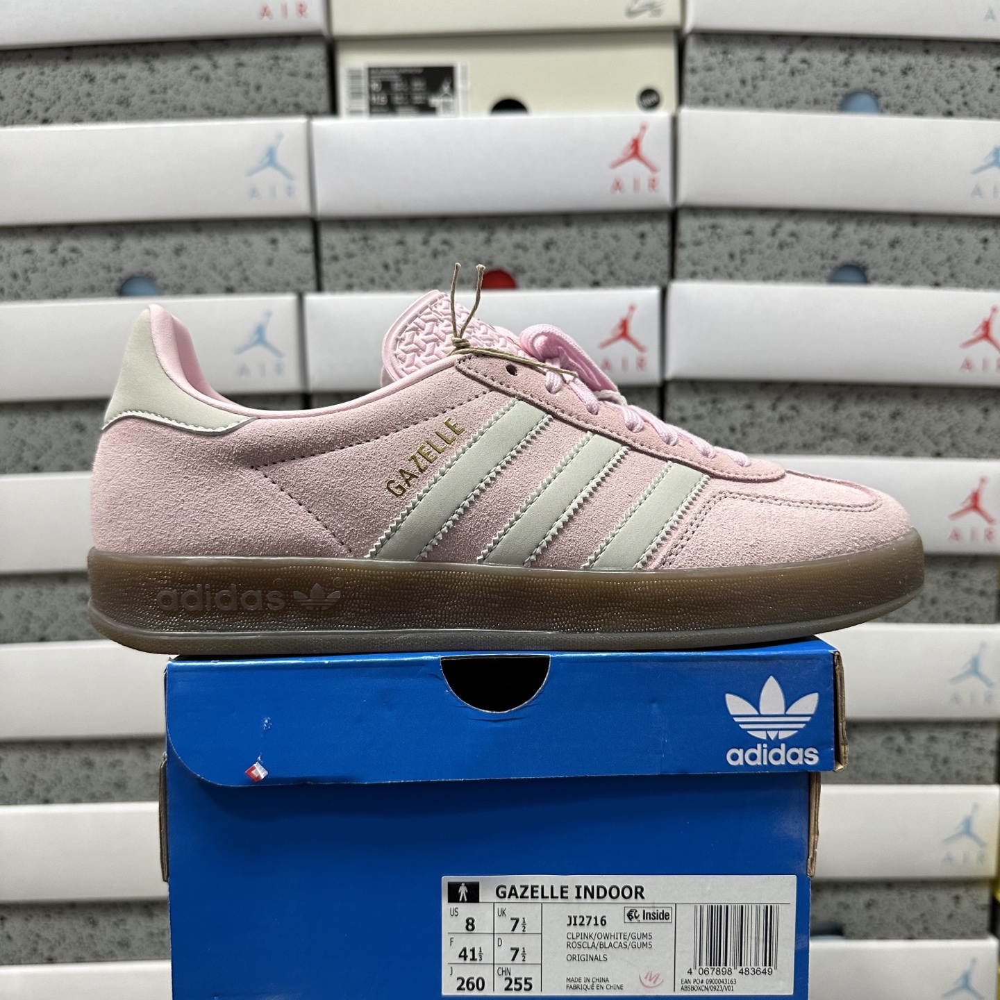 Adidas Gazelle Indoor Clear Pink Off White JI2716 - Image 11