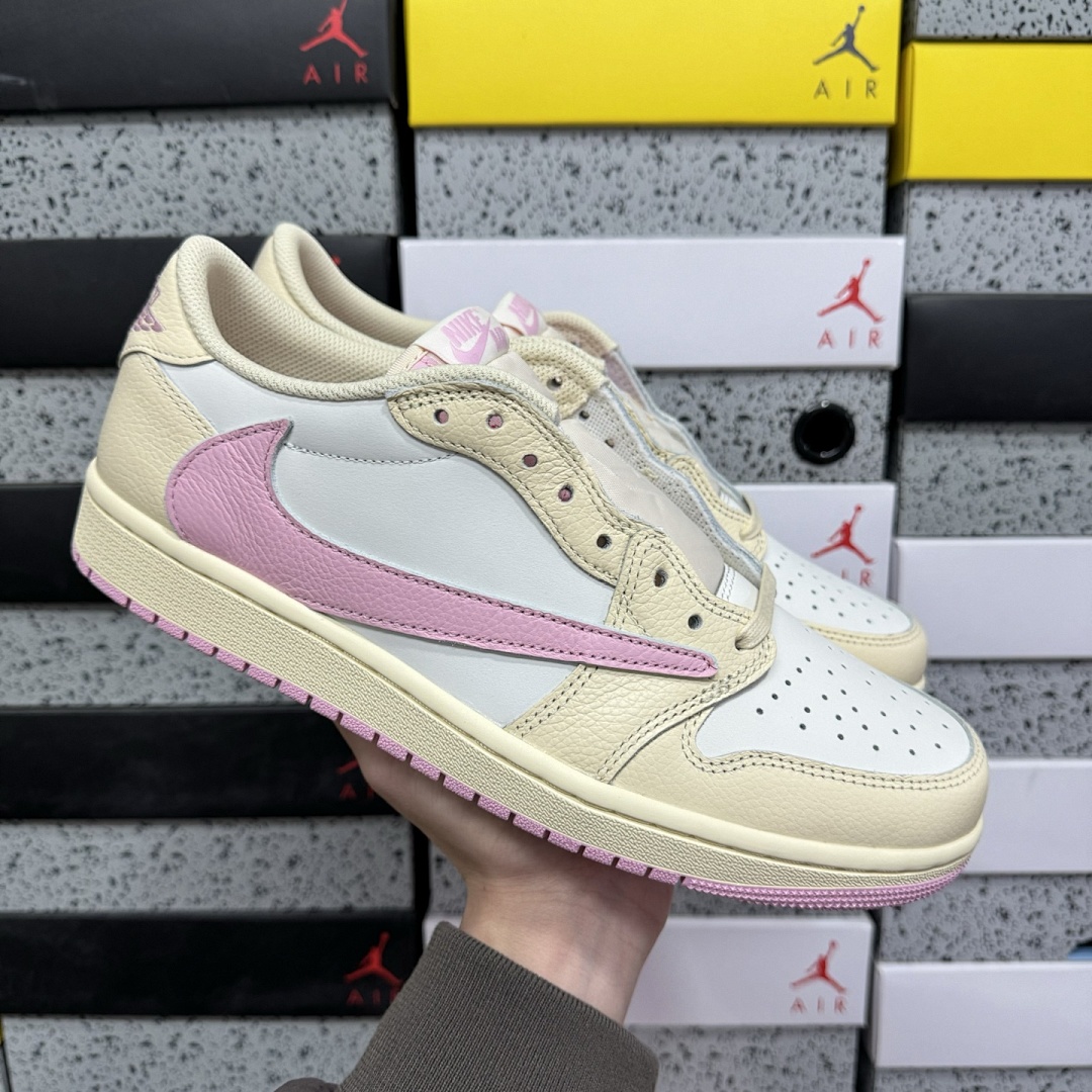 Nike Jordan 1 Retro Low OG SP Travis Scott Shy (Pink) - Image 4