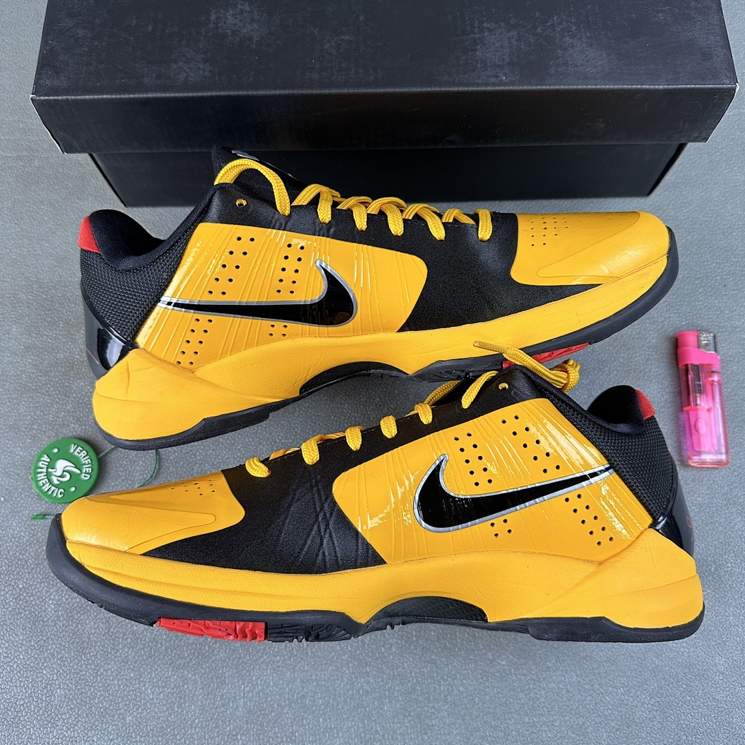Nike Kobe 5 Protro Bruce Lee (Black Yellow) - Image 2