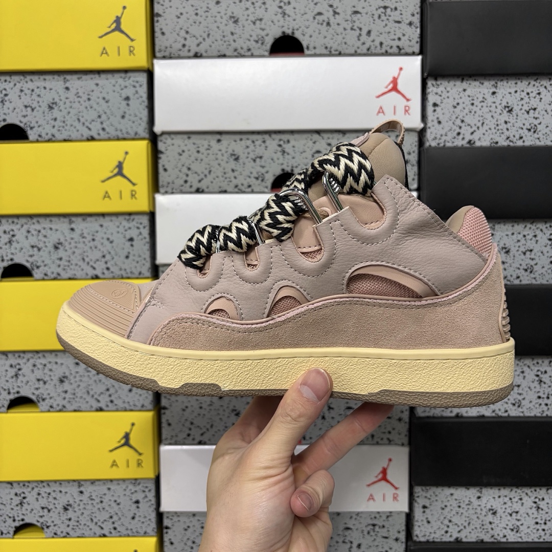 Lanvin Leather Curb Nude Pink Gum Sole DRAG‑A20 - Image 6