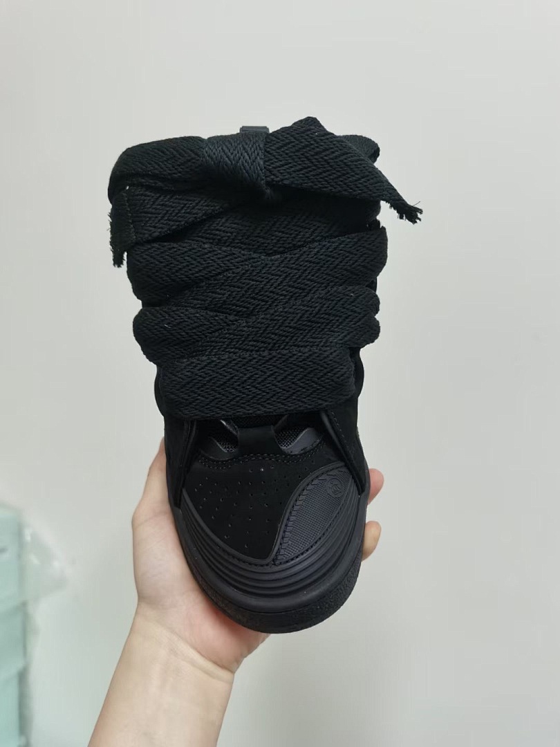 Lanvin FoShan Batch Lanvin Leather Curb Sneakers Three Generations - Image 6