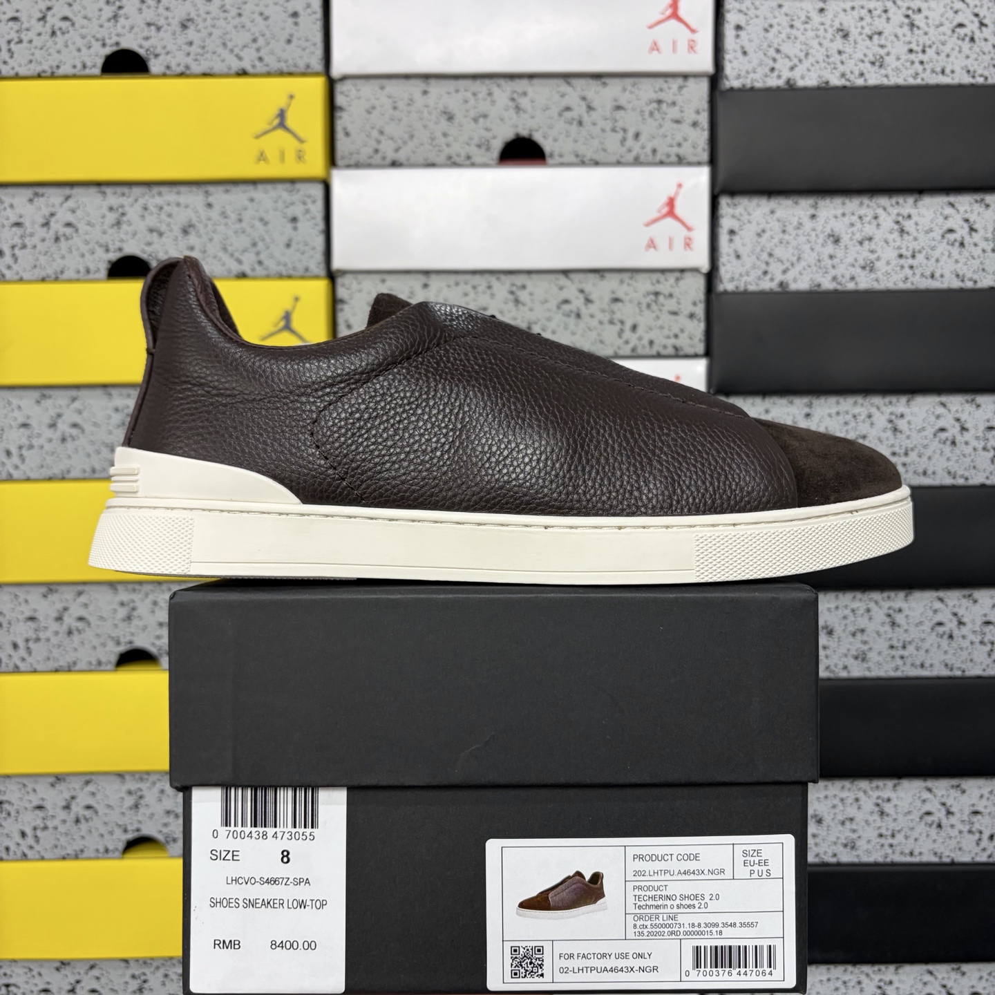 Zegna Deerskin Triple Stitch (White Brown) - Image 11
