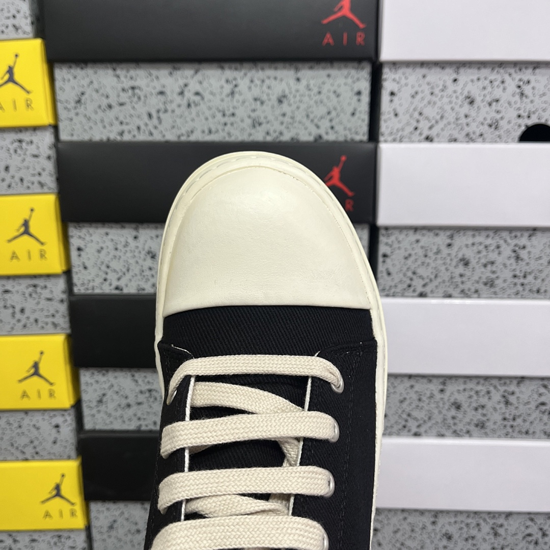 Rick Owens Vintage Sneaks S58WS0109 (Black) - Image 12