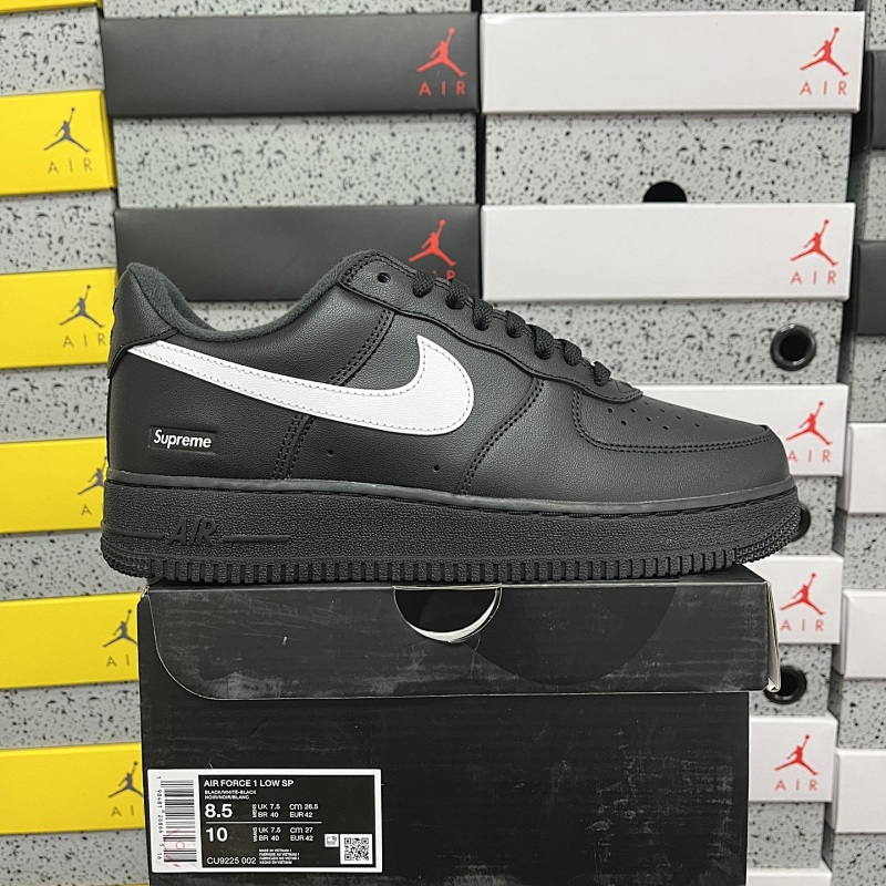 Nike Air Force 1 Low Supreme Black White Sup