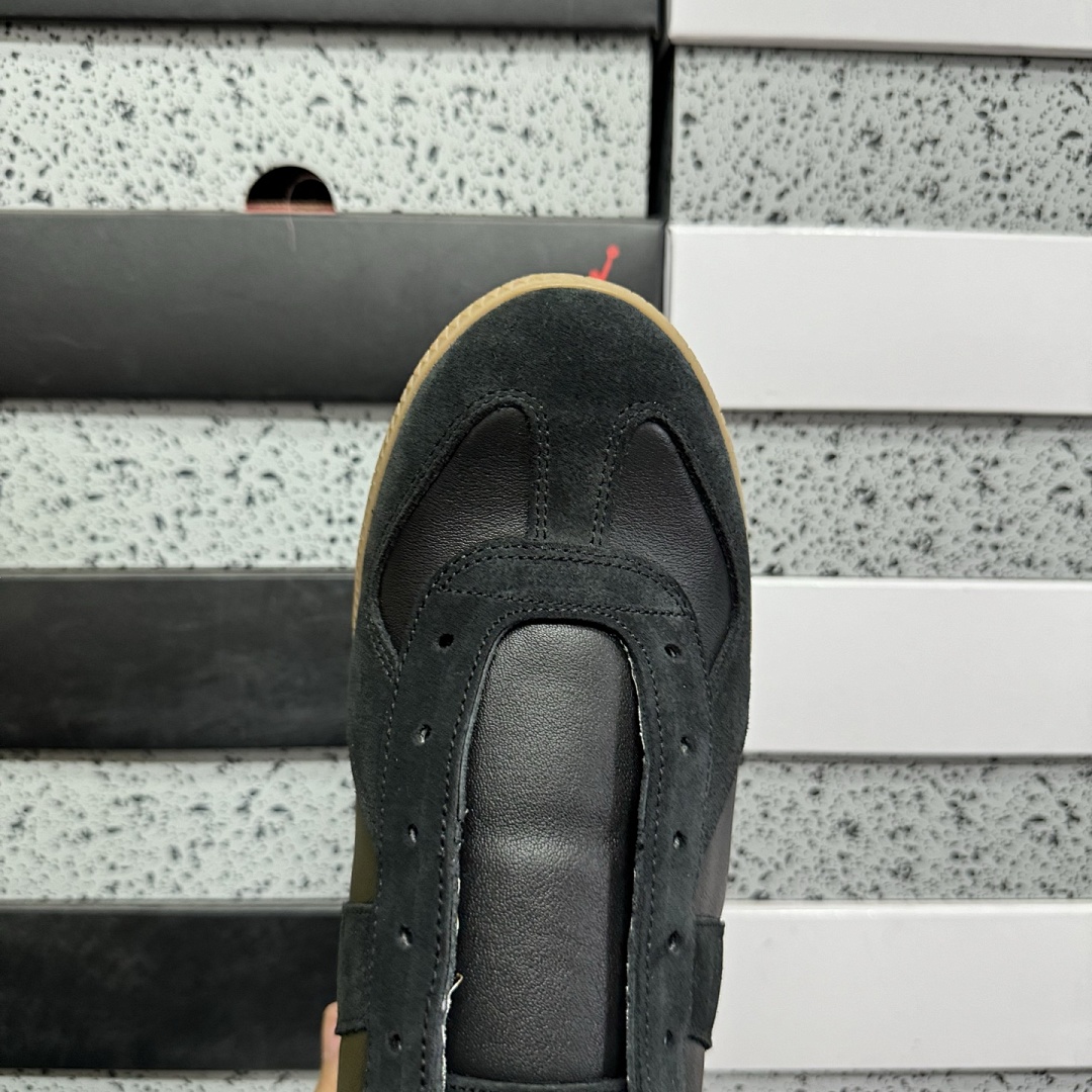 On Running Maison Margiela Replica German Army Trainer Black Gum H6851 Yellow (GATs Suede) - Image 9