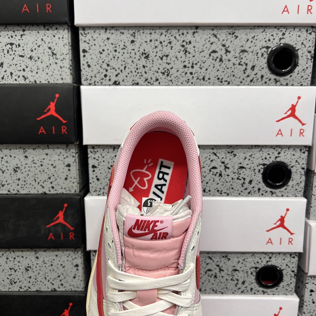 Nike Jordan 1 Retro Low OG SP Travis Scott Shy (Pink) - Image 5
