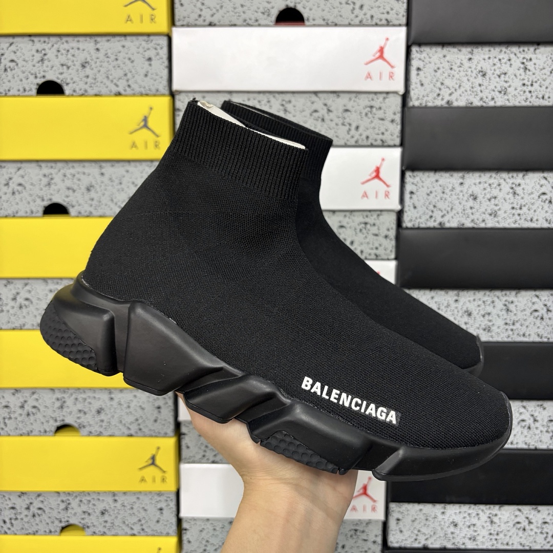 Balenciaga Speed 2021 Black Socks - Image 9