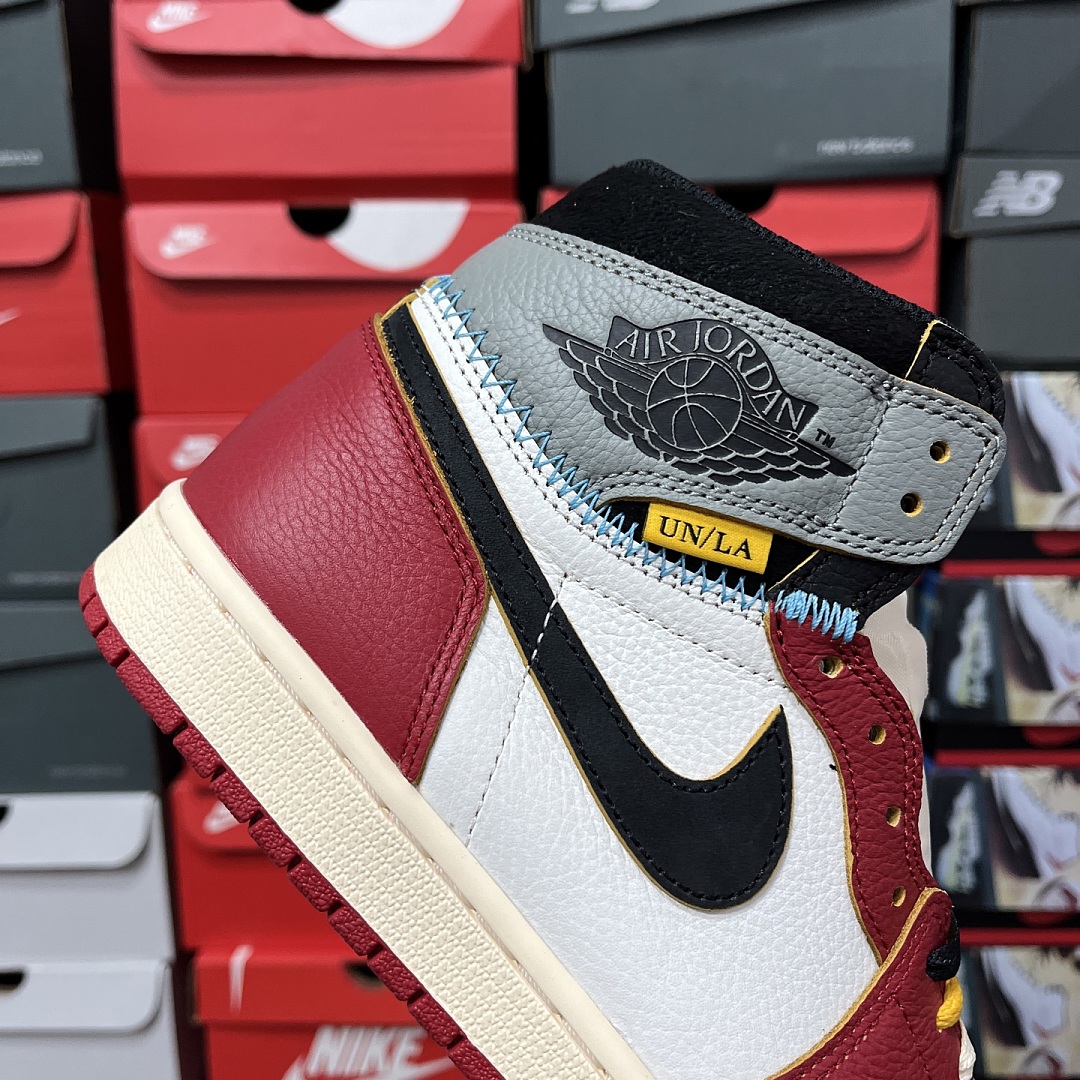 Nike Union LA Chicago Shadow UN Patchwork (Grey Red) - Image 3