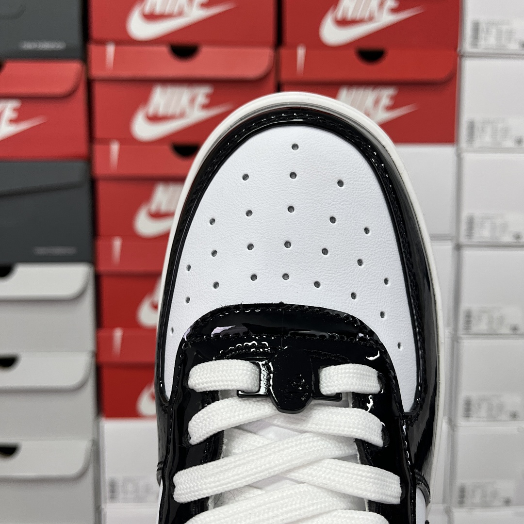 Bape A Bathing Ape Bape Sta Patent Leather (Black White) - Image 2