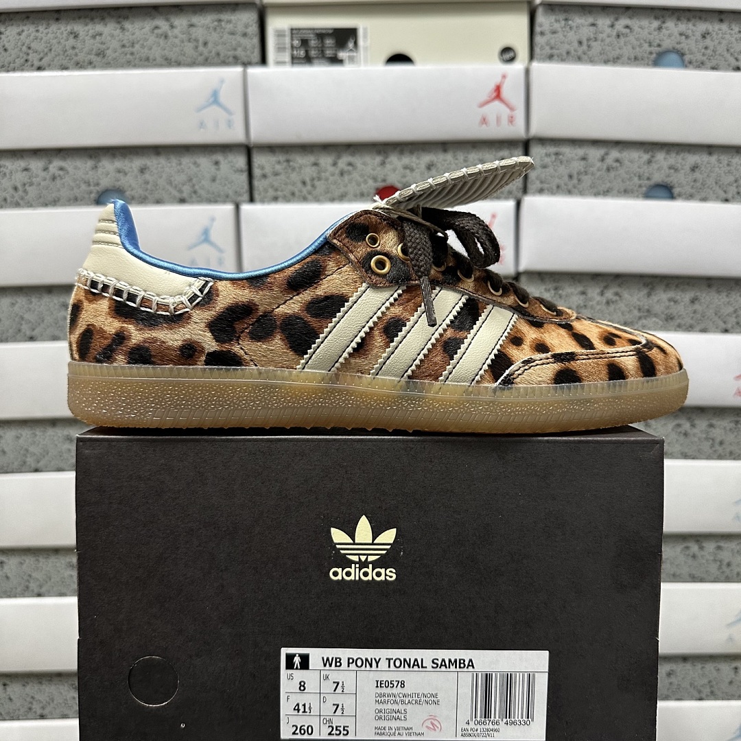 Adidas Samba Pony Tonal Wales Bonner Leopard