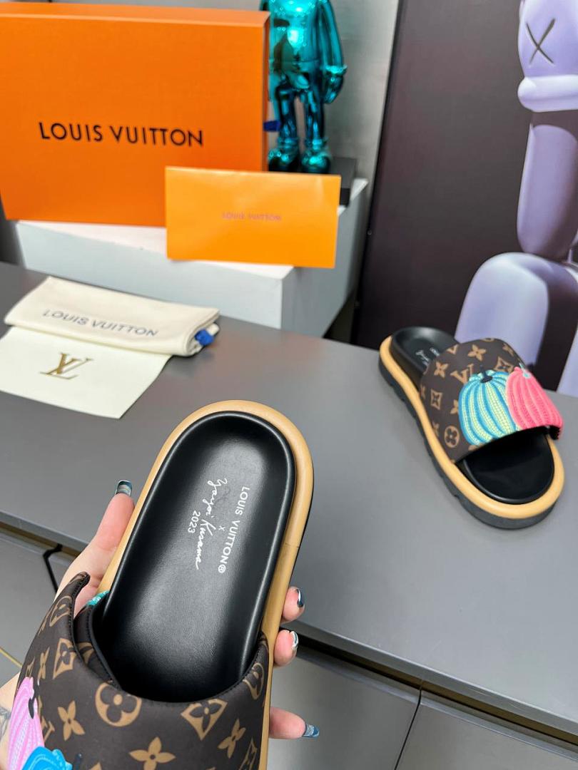 Louis Vuitton Velcro Slippers - Image 5