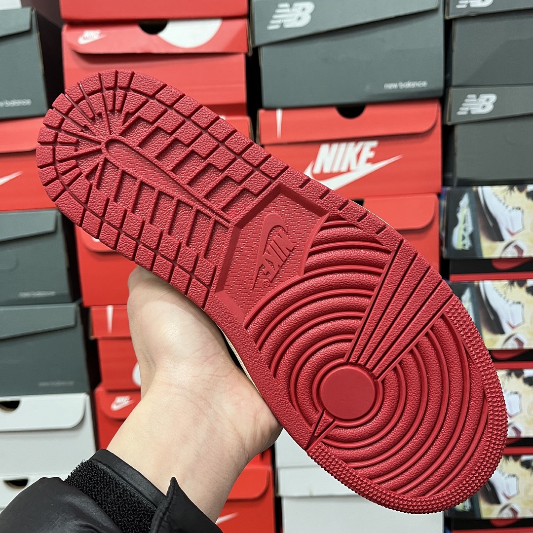 Nike Union LA Chicago Shadow UN Patchwork (Grey Red) - Image 7