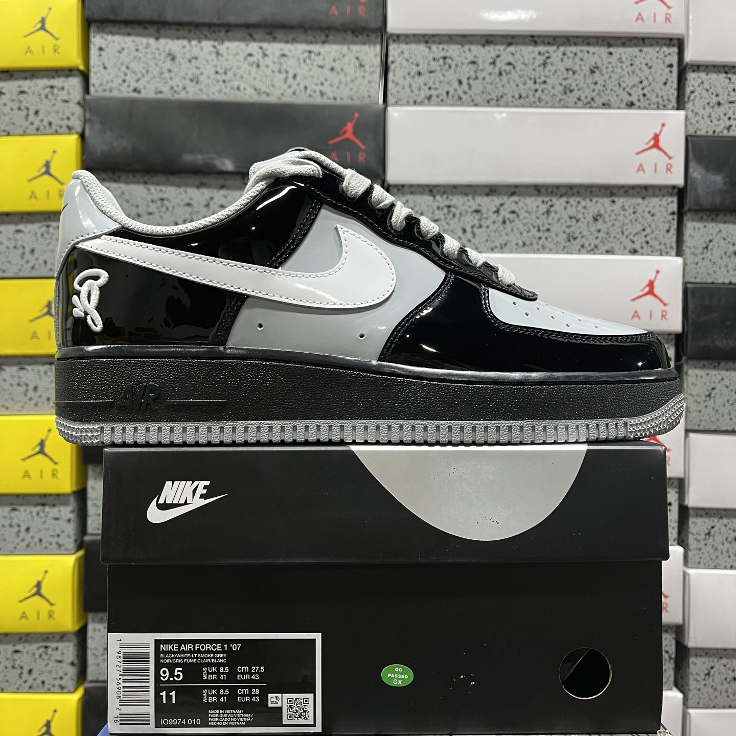Nike Air Force 1 Low Syna Central Cee Black White Smoke (Grey) - Image 11
