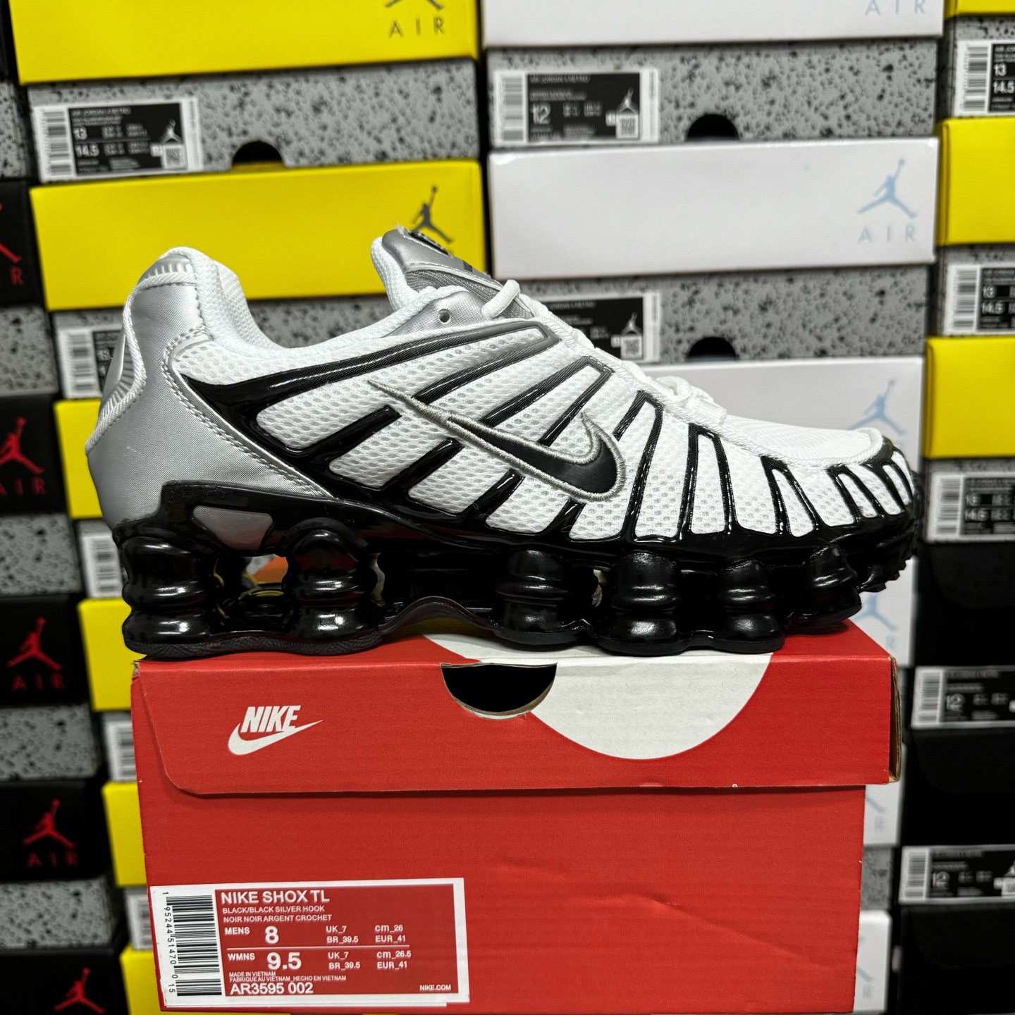 Nike Shox TL Metallic Silver Wolf (Grey) - Image 10