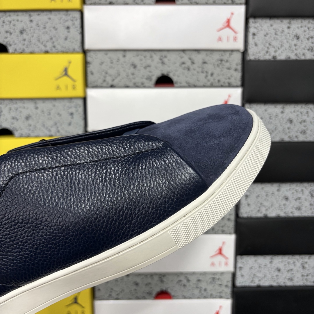 Zegna Deerskin Triple Stitch (Navy) - Image 5