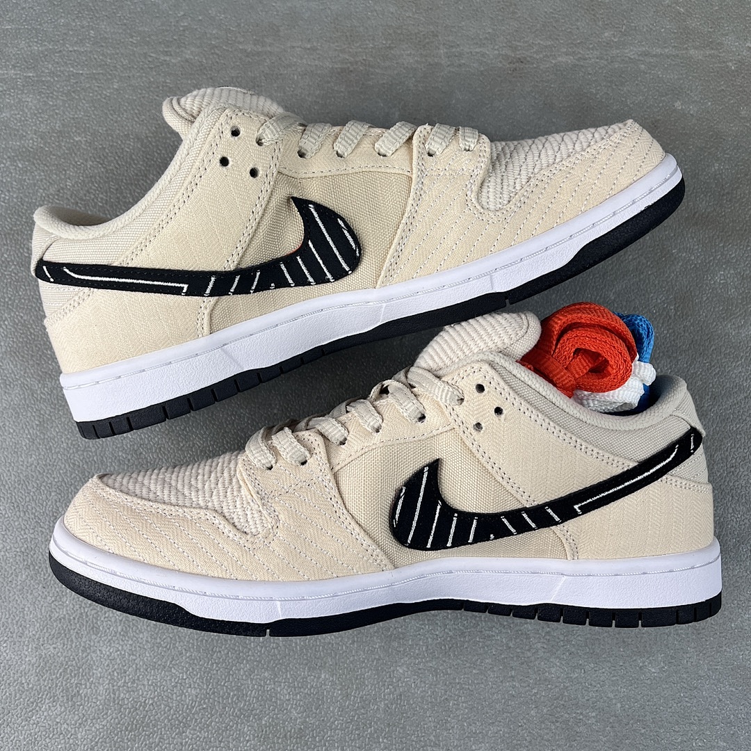 Nike Albino & Preto X Nk SB Dunk Low "Pearl (White") - Image 2