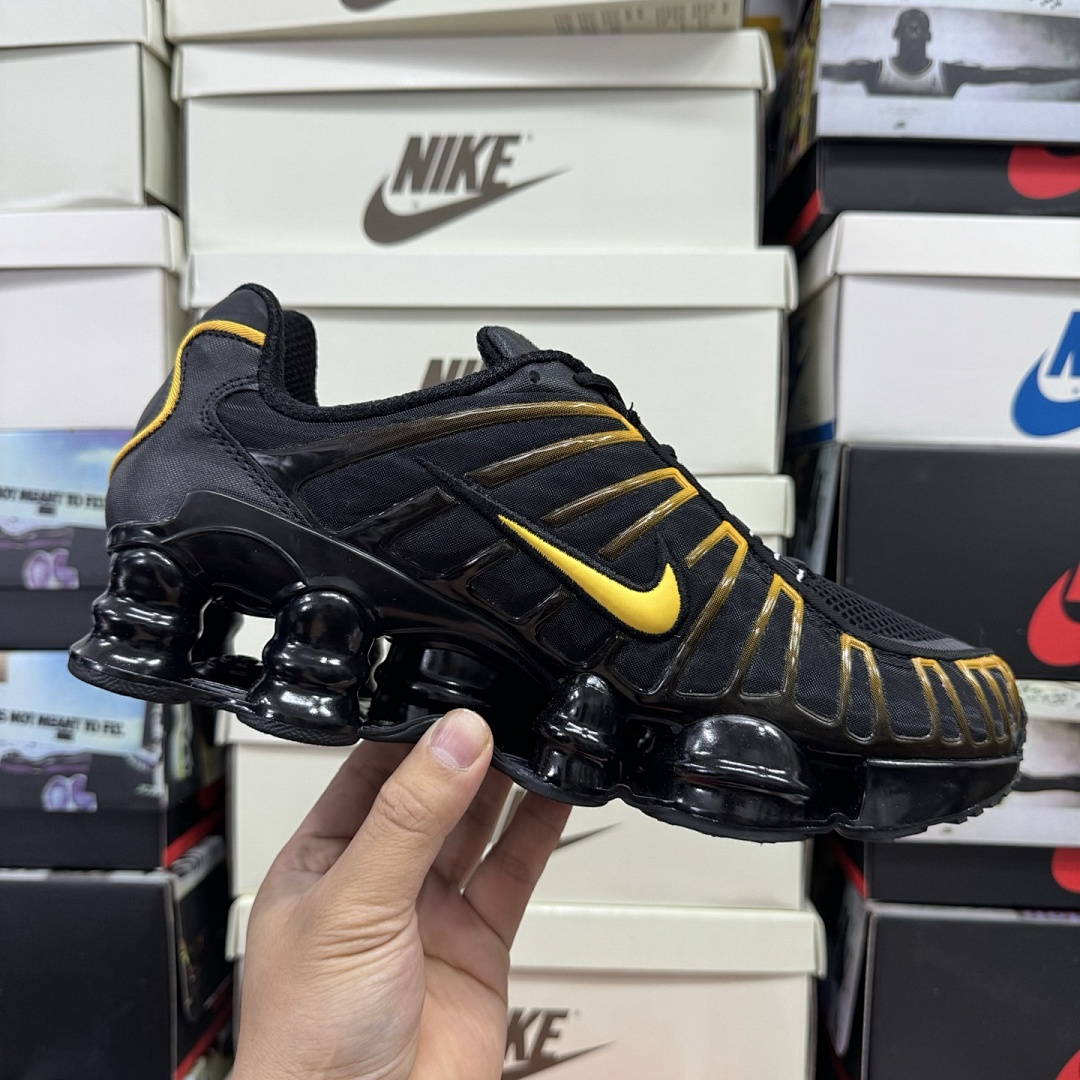 Nike Shox TL Black University (Gold) - Image 4