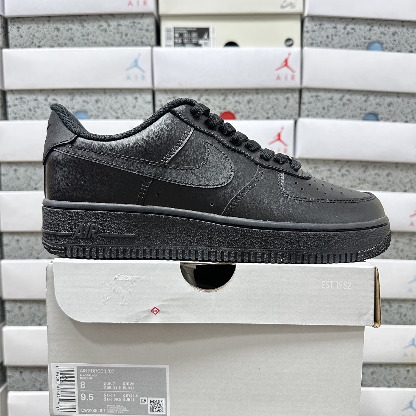 Nike Air Force 1 Low '07 Black CW2288-001 - Image 11