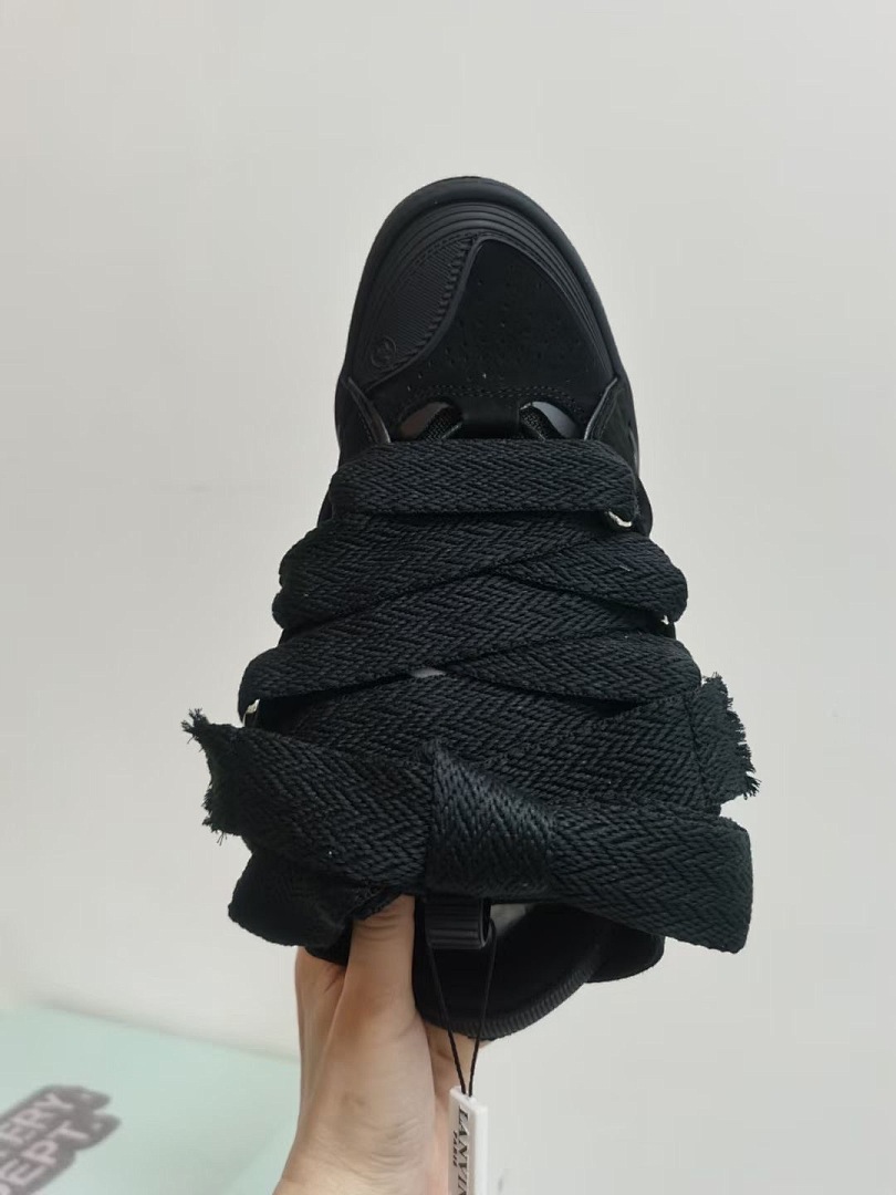 Lanvin FoShan Batch Lanvin Leather Curb Sneakers Three Generations - Image 5
