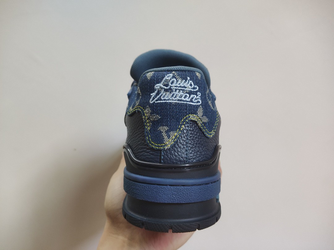 Louis Vuitton LV Trainer X Nigo Blue Demin - Image 5