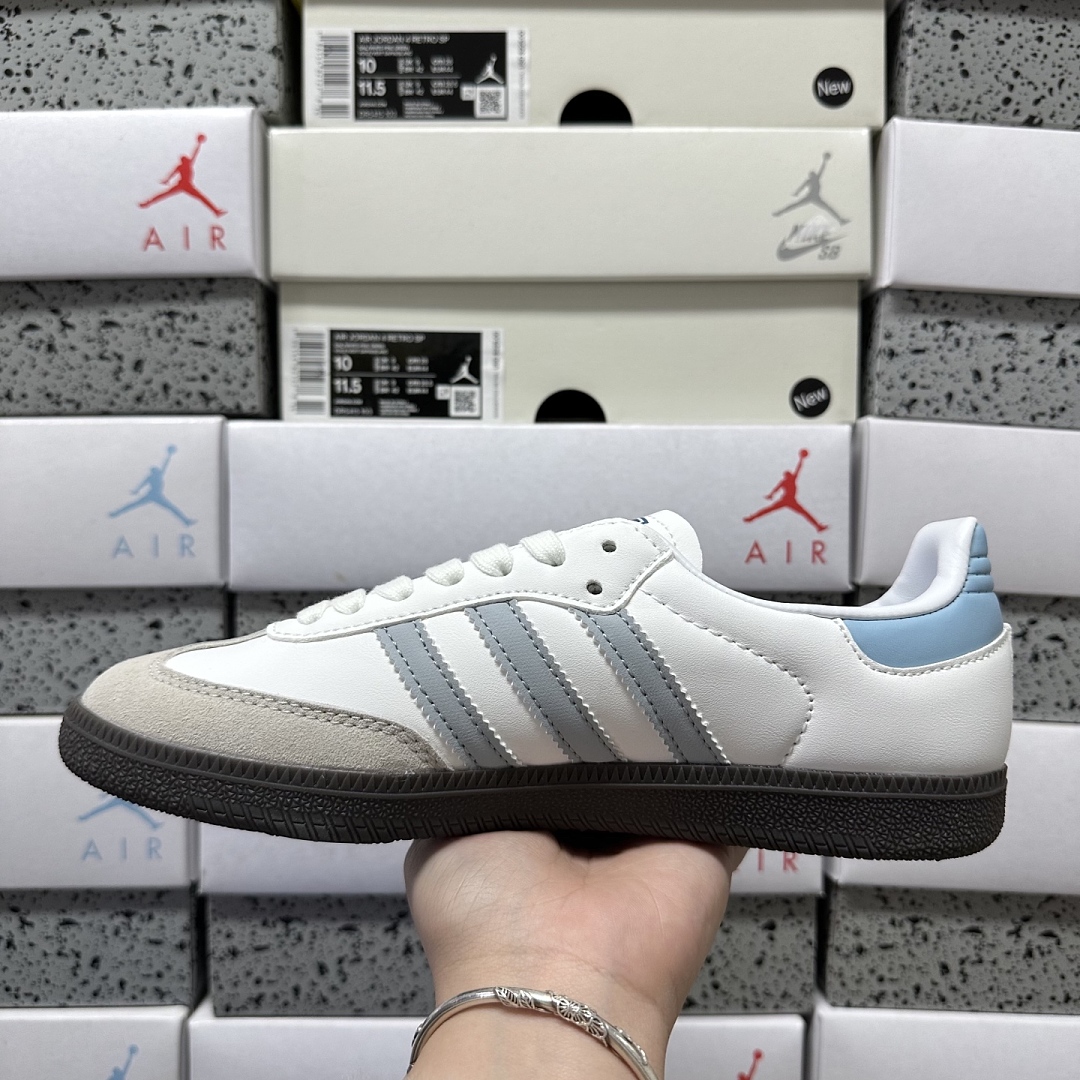 Adidas Samba OG White Halo Blue ID2055 - Image 2