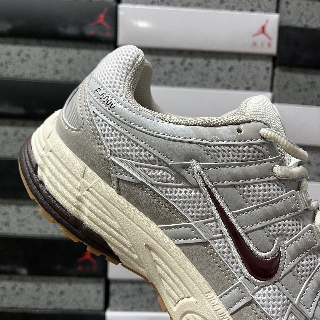 Nike P-6000 College Grey Burgundy Crush - Image 8