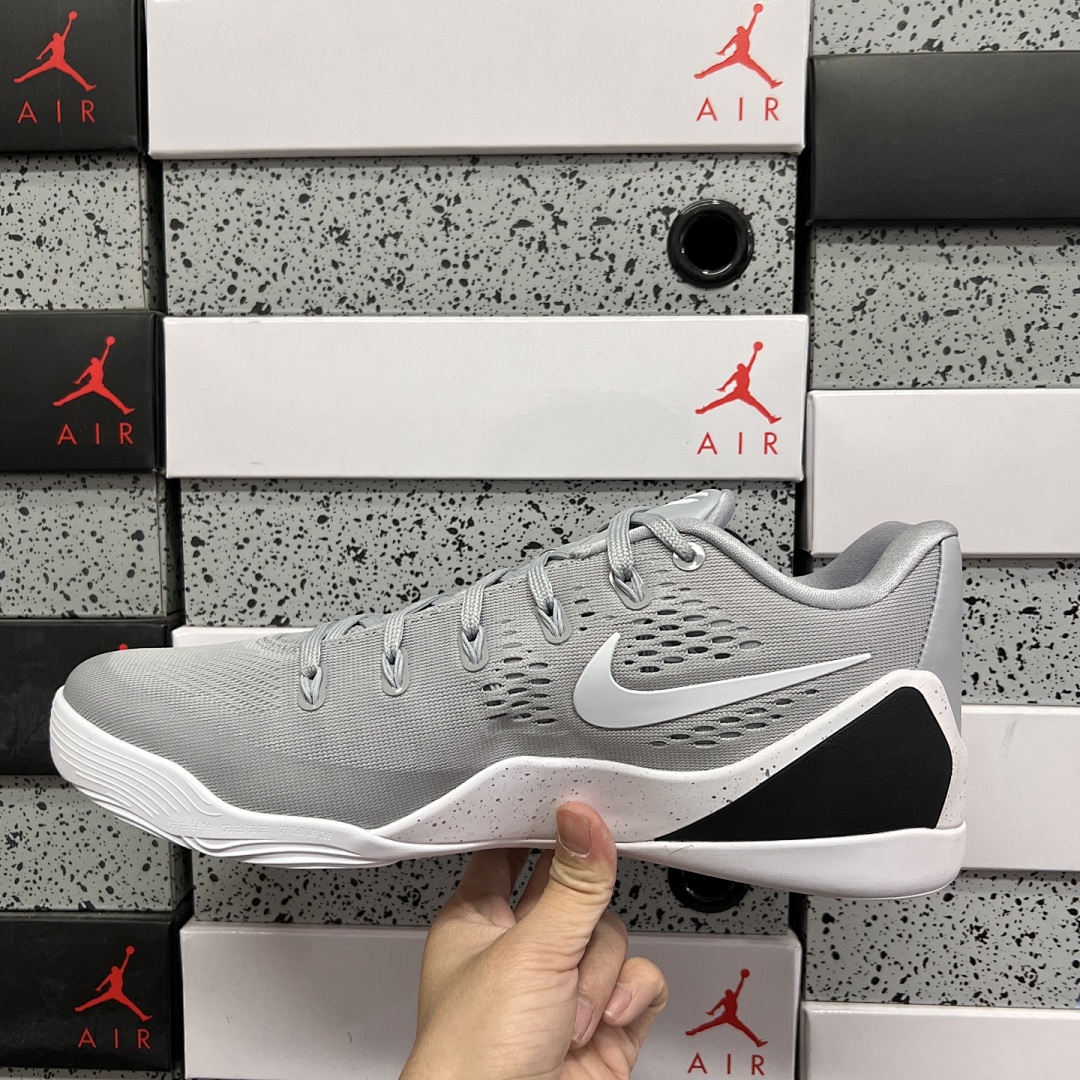 Nike Kobe 9 EM Low Protro TB Wolf Grey ZK9 (White) - Image 4