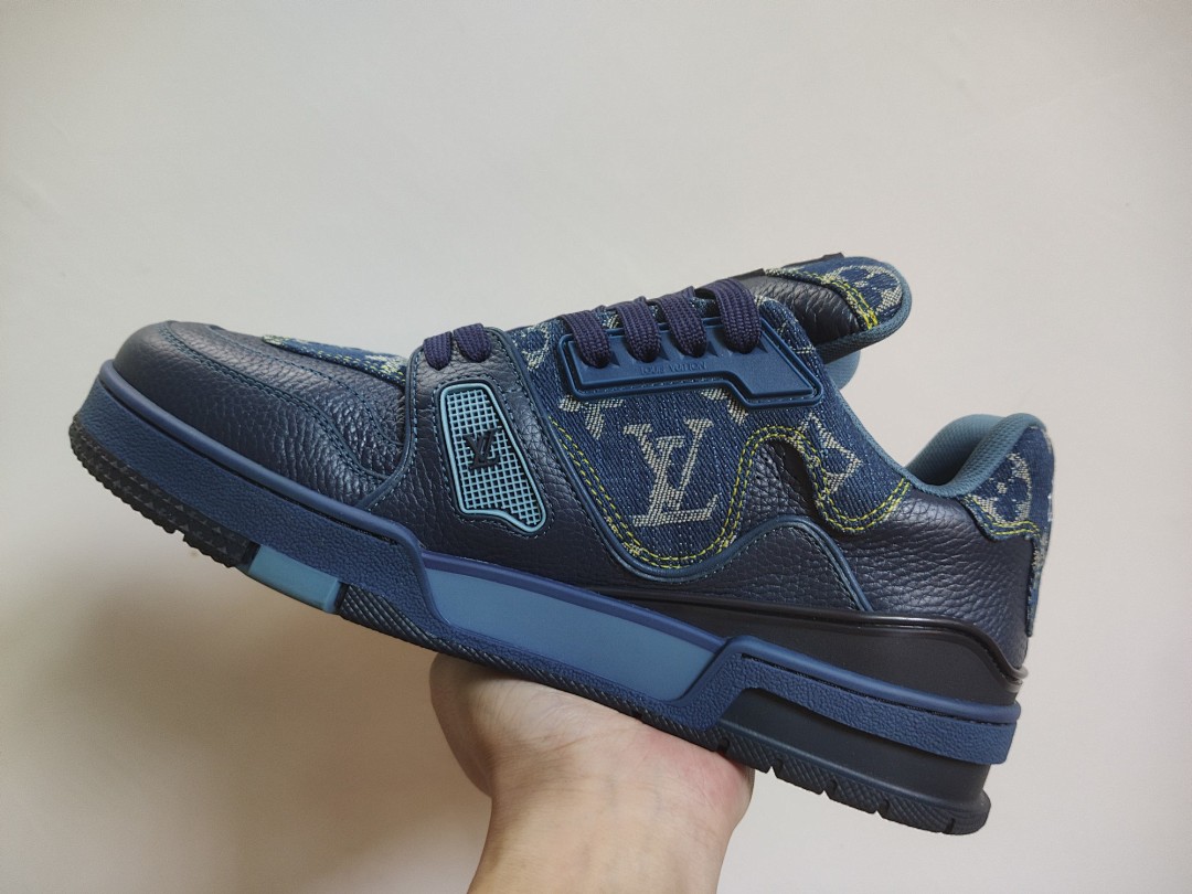 Louis Vuitton LV Trainer X Nigo Blue Demin - Image 3