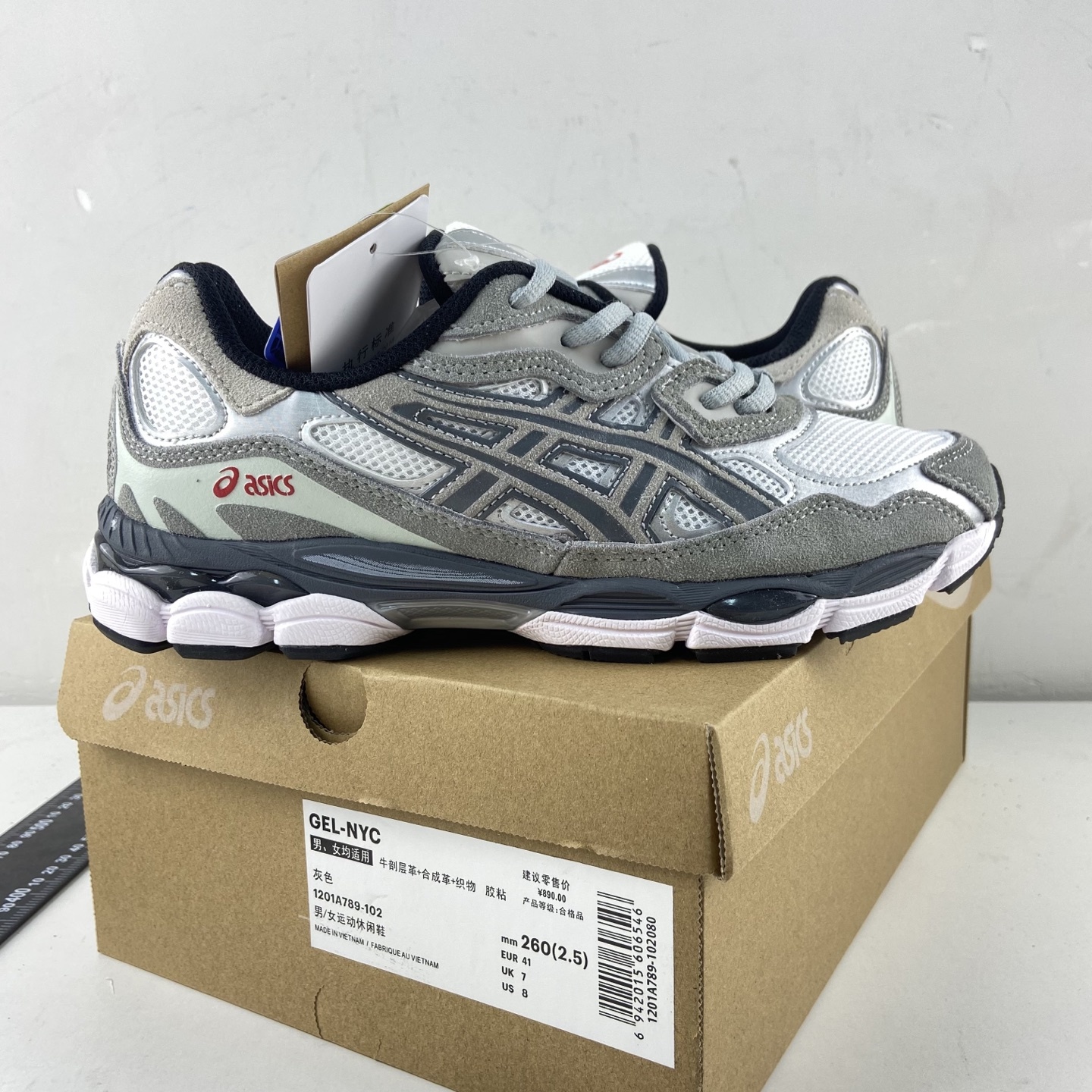 ASICS Gel-NYC White Steel Grey NYC - Image 11