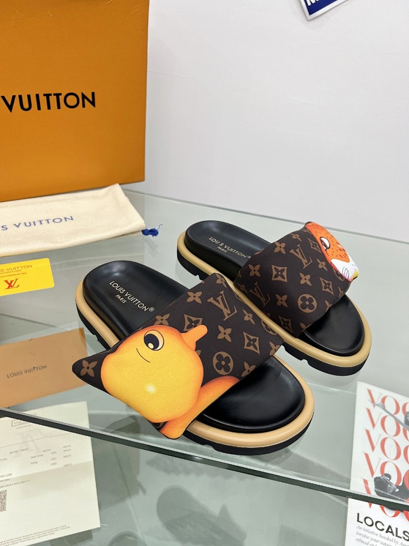 Louis Vuitton Velcro Slippers - Image 8