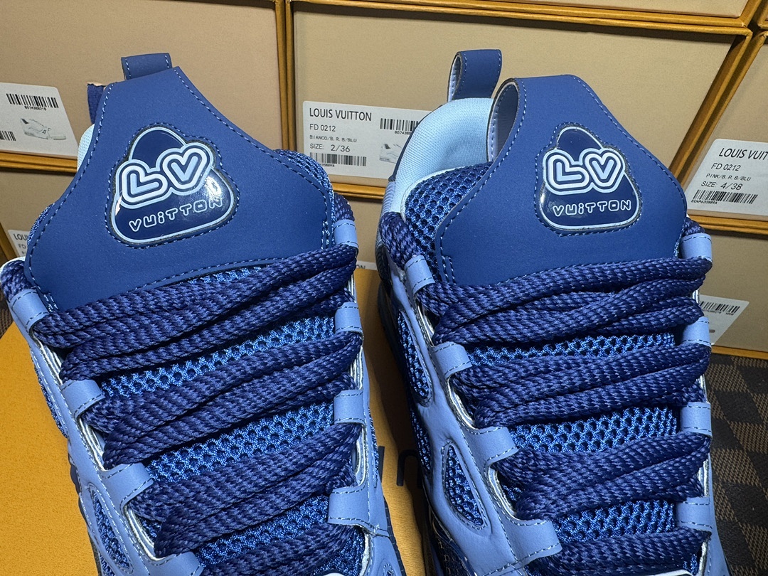 Louis Vuitton LV Skate Blue Sneakers - Image 3