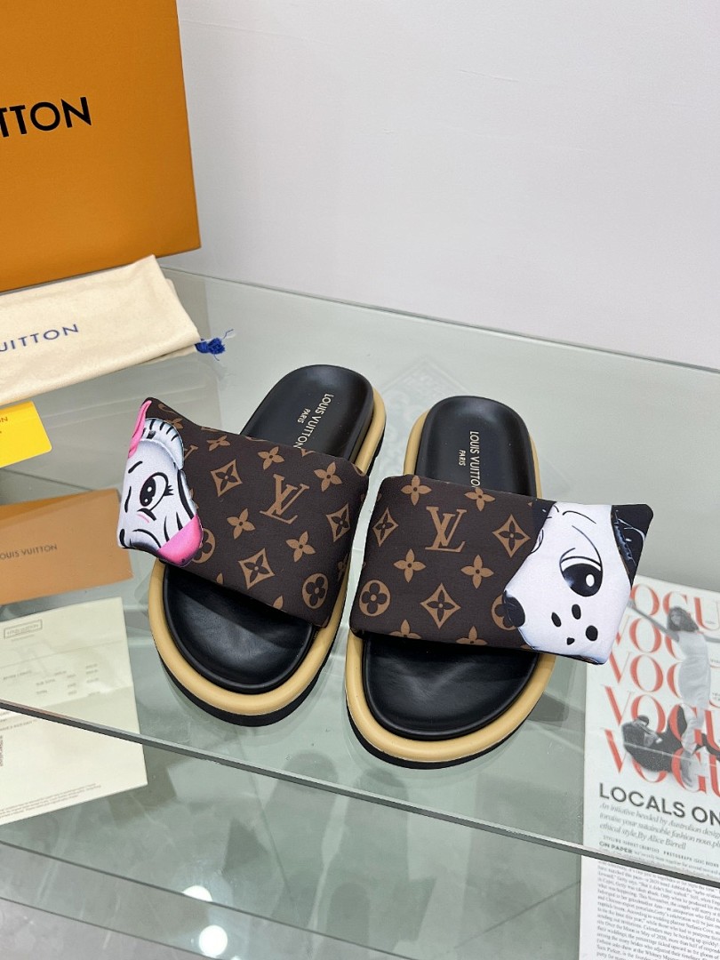 Louis Vuitton Velcro Slippers