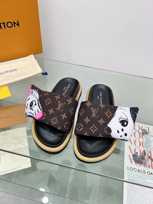 Louis Vuitton Velcro Slippers