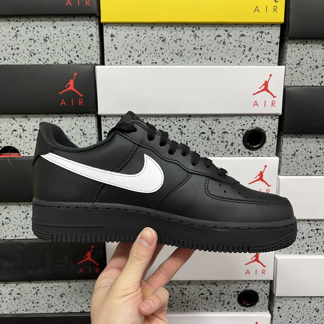Nike Air Force 1 Low Supreme Black White Sup - Image 8
