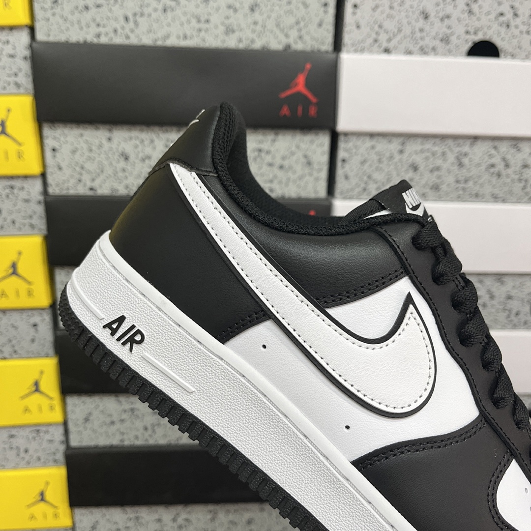 Nike Air Force 1 Low '07 White Swoosh (Panda) - Image 5