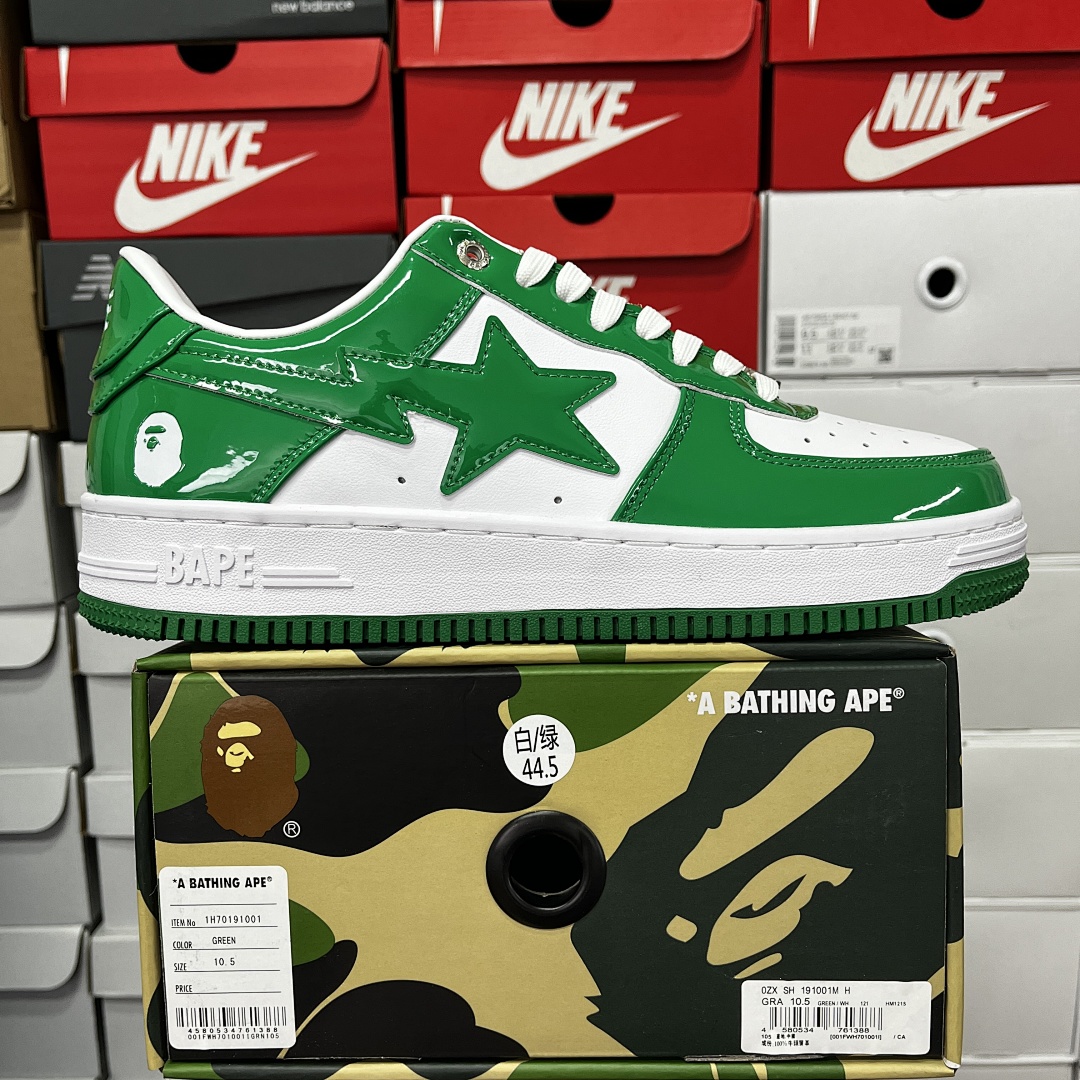 Bape A Bathing Ape Bape Sta Low (Green) - Image 9