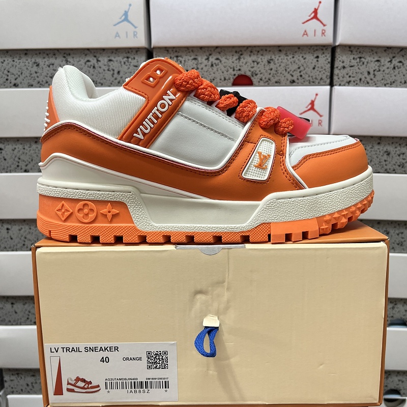 Louis Vuitton Trainer Maxi (White Orange)