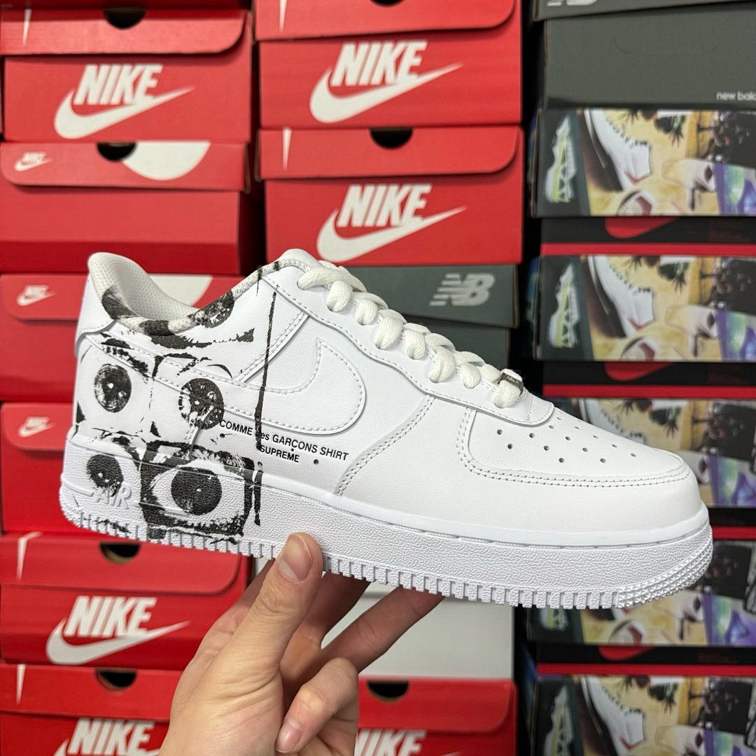 Nike Air Force 1 Low Supreme Comme Des Garcons Shirt - Image 6