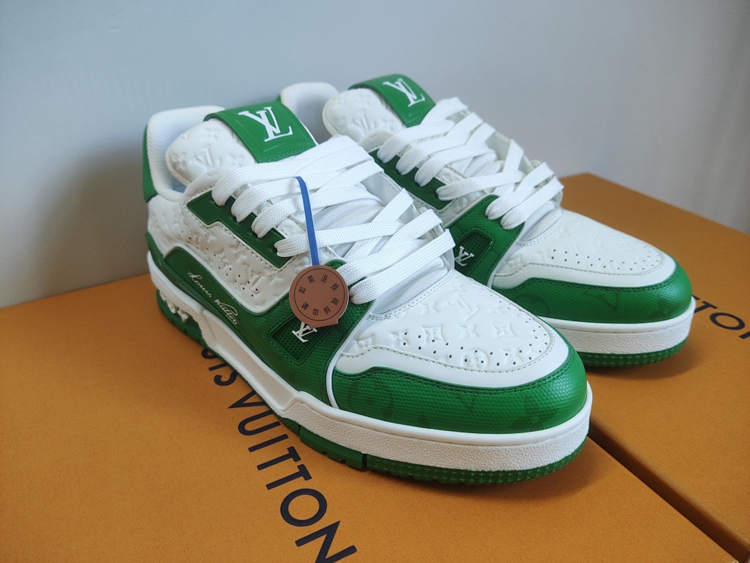 Louis Vuitton LV Trainer #54 Signature (Green White) - Image 3