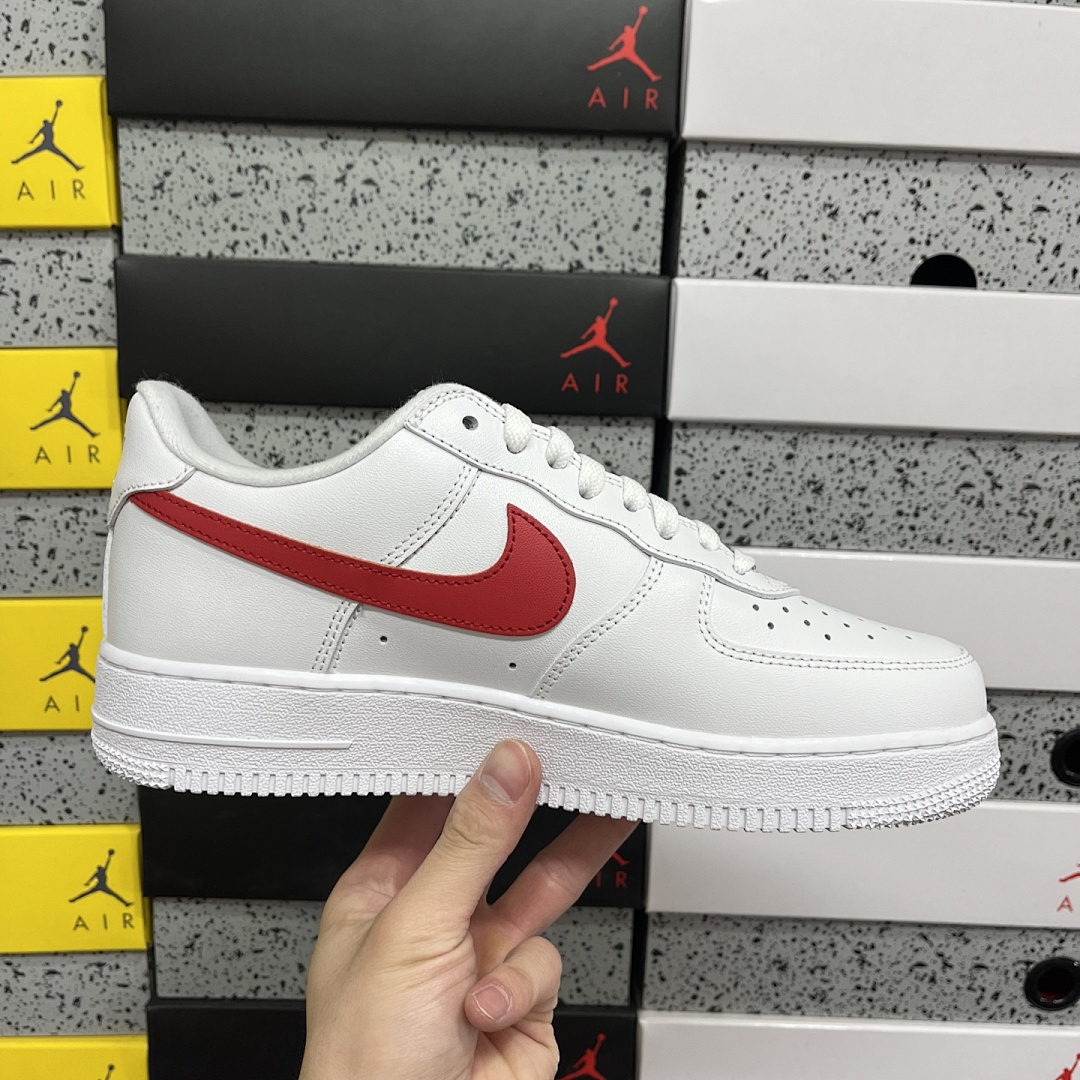 Nike Air Force 1 Low Supreme Shanghai Sup (White Red) - Image 7