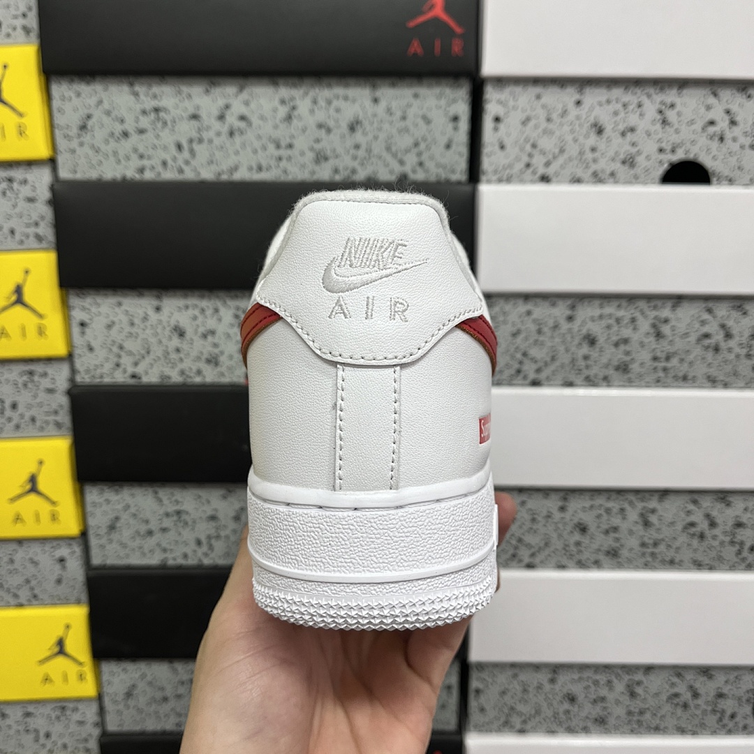 Nike Air Force 1 Low Supreme Shanghai Sup (White Red) - Image 4