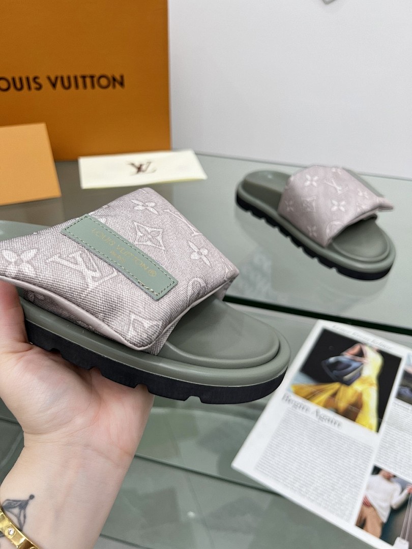 Louis Vuitton Velcro Slippers - Image 9