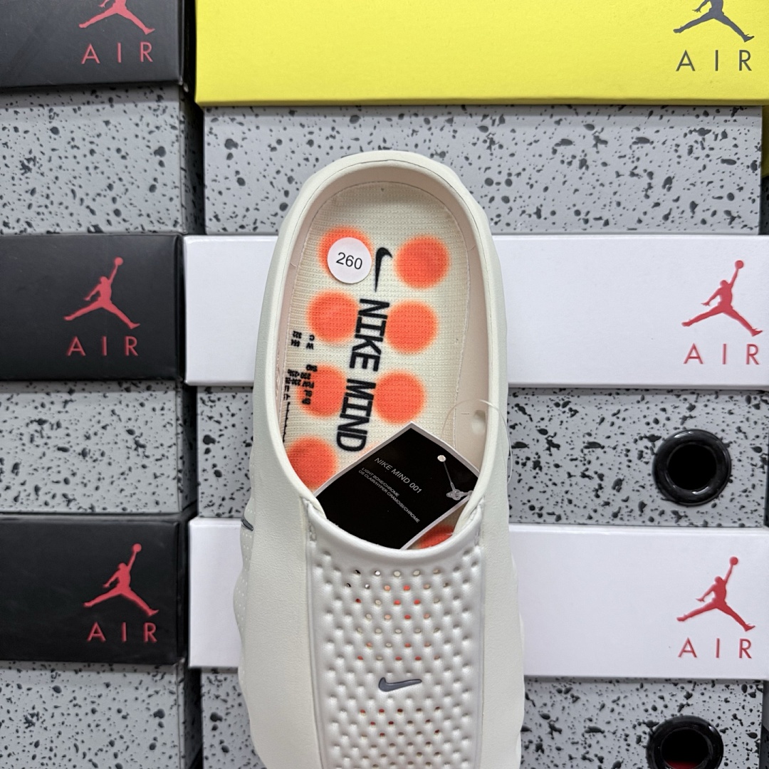 Nike Mind 001 Slide Light Bone HQ4307-002 Off (White) - Image 7